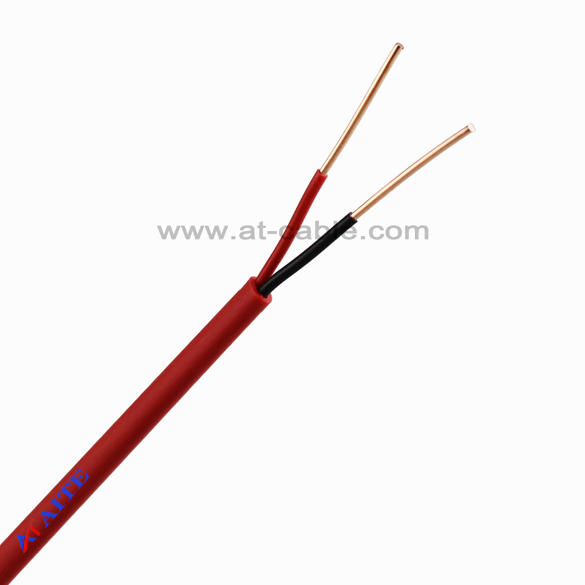 2C/16AWG Solid BC Fire Alarm Cable FPLR UNshield