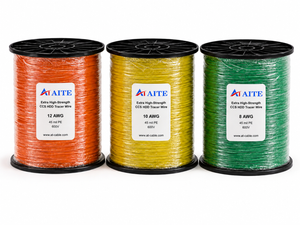 AITE Extra High-Strength CCS HDD tracer wire reels in 12, 10 and 8 AWG