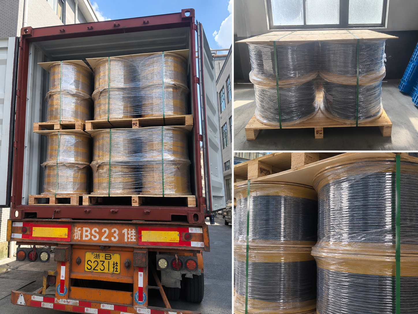 Long-reel tracer wire for conduit and pipe manufacturing
